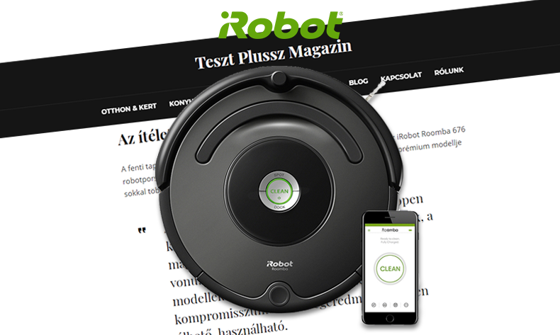 Roomba 676 teszt kiváló eredménnyel