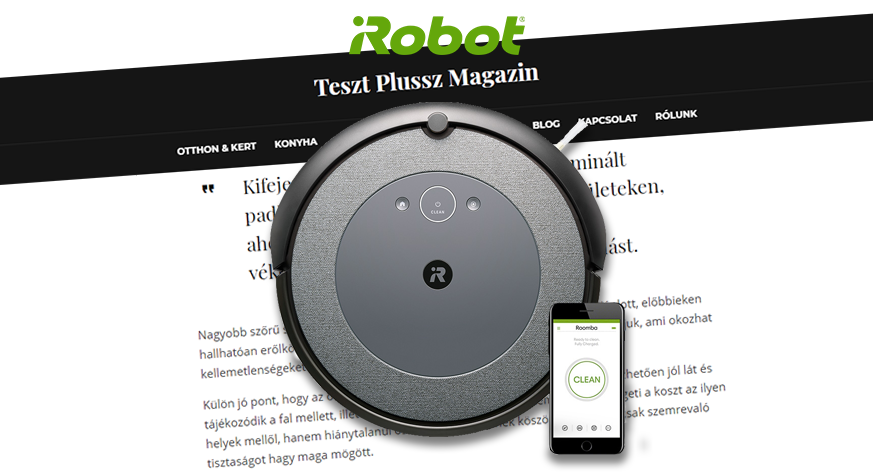 Roomba i3 teszt kiváló eredménnyel