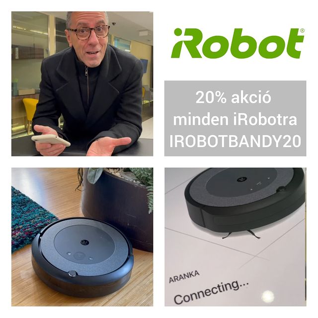 20% akció minden iRobotra! 🤩
👉 Kedd éjfélig válaszd ki a robotot az irobot.hu oldalon!
👉 Küldd el a termék nevét és az IROBOTBANDY20 promóciós kódot az irobot@bettery.hu email címre
👉 Írd meg emailen a szállítási és számlázási adatokat!

#irobot #akcio #20%
#promocio #sales #karacsonyiajandek