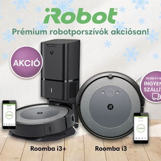 Tudjuk, hogy a január az egyik legnehezebb hónap az évben. Szeretnénk kicsit megkönnyíteni, ezért egész hónapban akciósan juthatsz hozzá a prémium robotporszívóinkhoz. Ne szalaszd el a lehetőséget!

#irobot #akció #robotporszívó #irobotfamily #roomba #prémiumtermékek #háztartás #homeapp