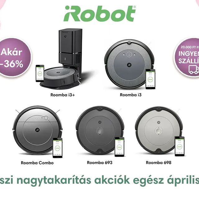 Húsvét közeledtével mindenkinek beugrik a nagytakarítás is. Gondoskodunk róla, hogy ez ne rossz érzéssel töltsön el. Az elkövetkező napokban biztos lesz egy kis időd szemezgetni a kihagyhatatlan akciós termékek között. Ezt most tényleg ne hagyd ki ;) csak a www.irobot.hu oldalon!

#irobot #akció #tavaszinagytakaritas #húsvétiakció #robotporszivo #roomba #okosporszívó #irobotfamily #soyoucanhuman