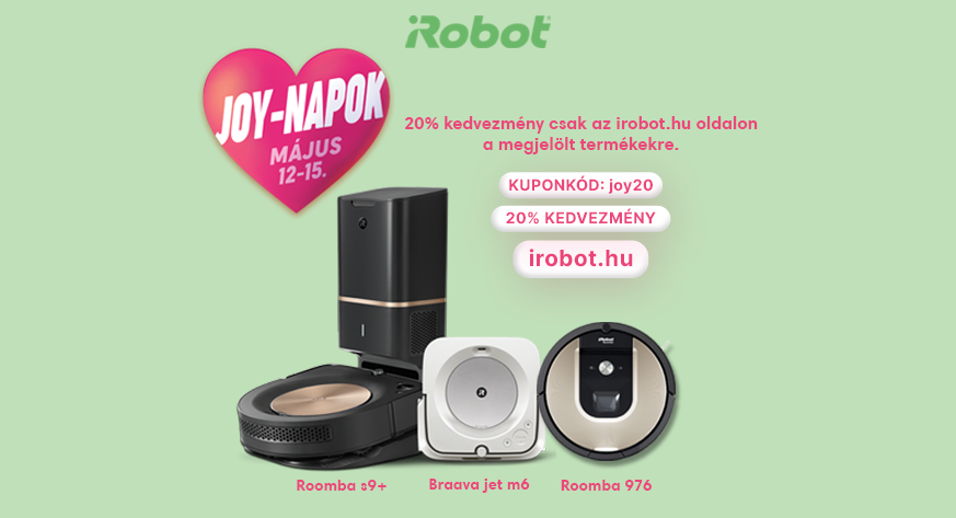 Joy napok Május 11-14 között, 20 % extra kedvezmény