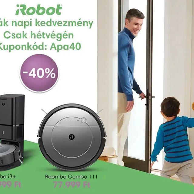 Ma még hihetetlen kedvezménnyel kapható két szuper termékünk is! Érdemes lecsapni valamelyikre

#apáknapja #kedvezmény #irobotfamily #akció #robotporszívó #okosháztartás #okosporszívó